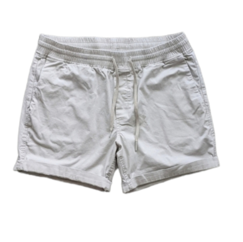 CALVIN Klein cotton beige comfy shorts elastic waist Large @L